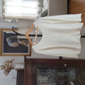 🪞 NWT Anthropologie Soft White Top